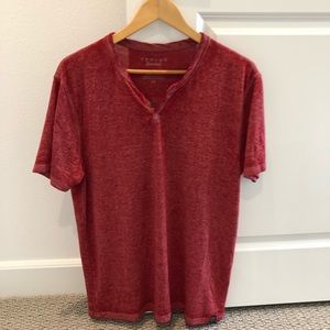 NWT Lucky Brand T-Shirt Red Burnout